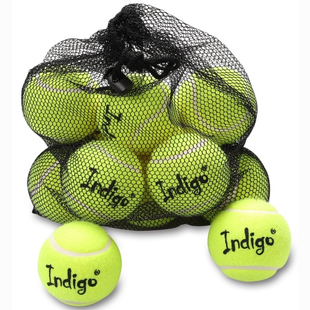 Купить Мяч для большого тенниса Indigo (12 шт в сетке) начальный уровень в Агрызе 