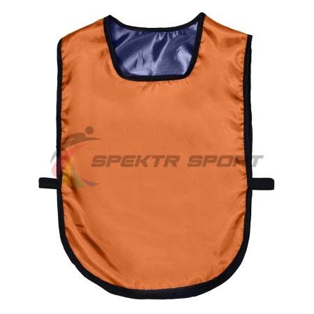 Купить Манишка футбольная двусторонняя универсальная Spektr Sport оранжево-синяя в Агрызе 